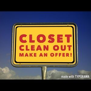 Closet clean out!